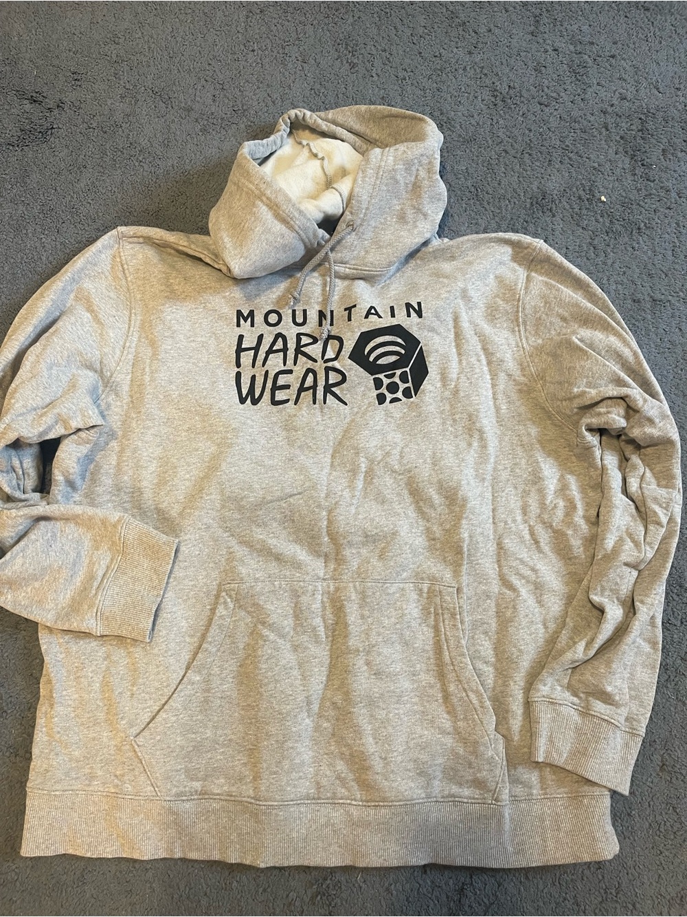 Mountain Hardwear Light Gray Logo Pullover Hoodie